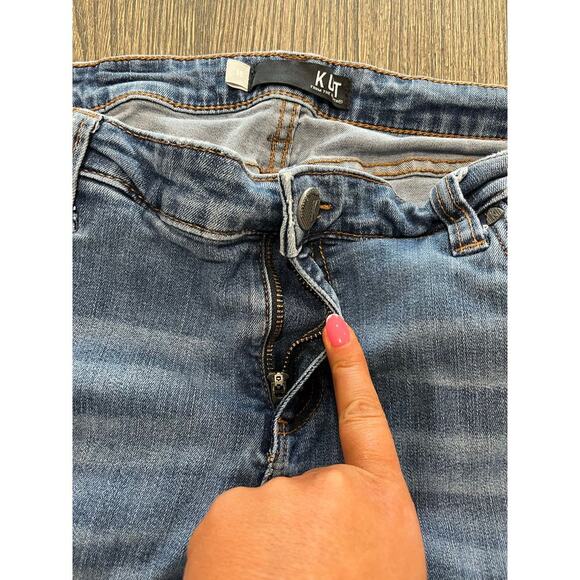 Kut From The Kloth Mia High Rise Fab Ab Toothpick Skinny Jeans Blue Size 18 - Picture 12 of 12